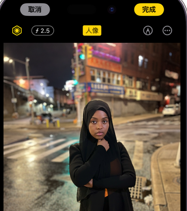 沈丘苹果15服务店分享如何在iPhone15系列机型拍摄照片中添加人像效果 